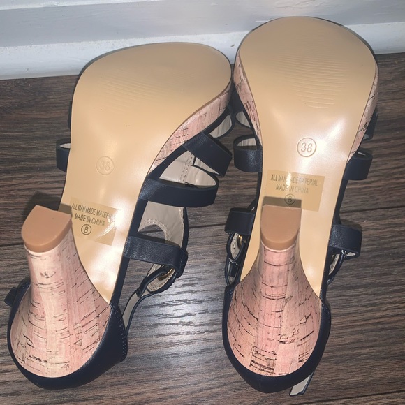 No brand name listed Navy Blue Sandals Size 8 - Picture 5 of 5